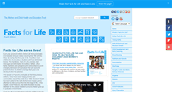 Desktop Screenshot of factsforlife.org